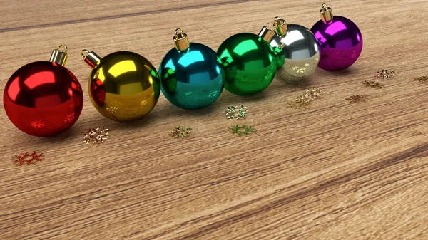 La bola de Navidad 3d representación para el contenido de vacaciones —  Fotos de Stock