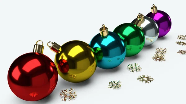 Julklotet 3d rendering för semester innehåll — Stockfoto