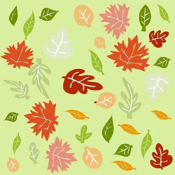 Autumn Leaves Collection Theme Vector Image — Stock Vector