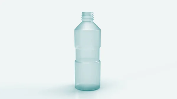Bottiglia Plastica Contenuto Riciclato Rendering — Foto Stock