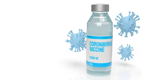 Vakcína Coronavirus Pro Lékařský Obsah Rendering — Stock fotografie