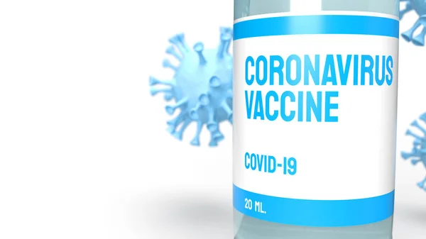 Vaccin Coronavirus Pour Contenu Médical Rendu — Photo