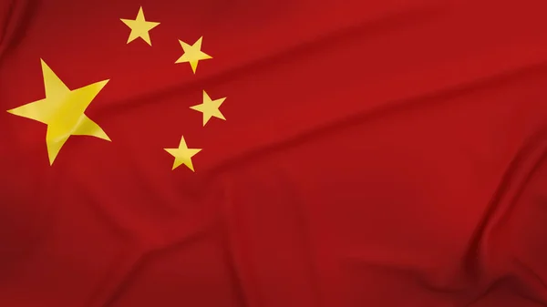 China Flag Close Image Business Content Rendering — Stock Photo, Image