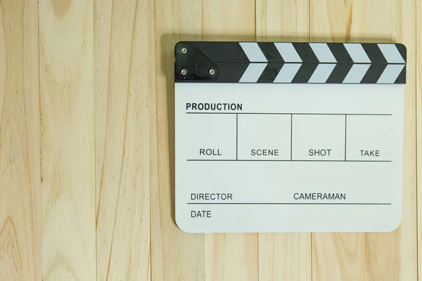 Movie Slate Wood Movie Content — Stock Photo, Image