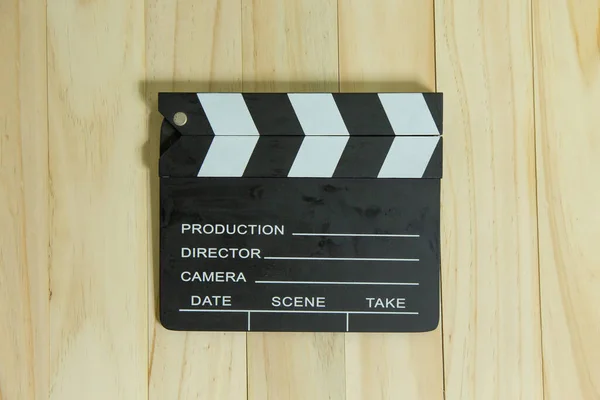 Movie Slate Wood Movie Content — Stock Photo, Image