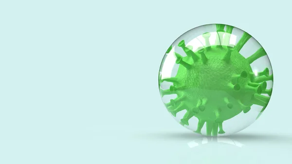 Вирус Мыльном Пузыре Рендеринга Вспышки — стоковое фото