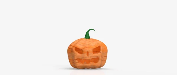 Jack Lámpa Fehér Alapon Halloween Tartalom Renderelés — Stock Fotó