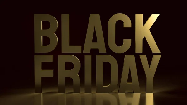 Der Goldene Black Friday Text Auf Schwarzem Hintergrund Für Feiertagseinkäufe — Stockfoto