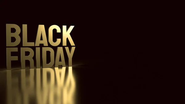 Der Goldene Black Friday Text Auf Schwarzem Hintergrund Für Feiertagseinkäufe — Stockfoto