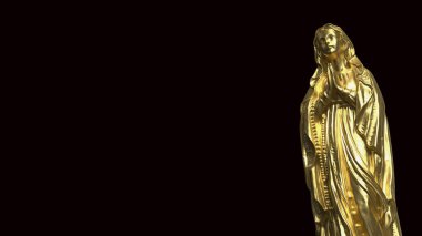 Din için Bakire Meryem ya da Tatil Konsepti 3D Hazırlama.