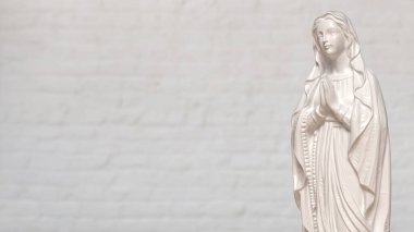 Din için Bakire Meryem ya da Tatil Konsepti 3D Hazırlama.