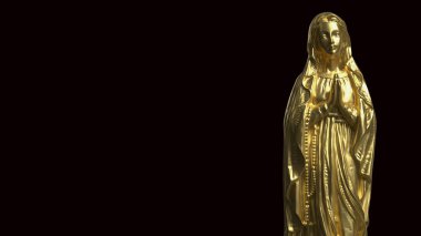 Din için Bakire Meryem ya da Tatil Konsepti 3D Hazırlama.