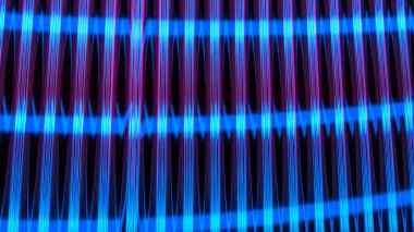 Glass and Neon sign for Abstract Background concept 3d Rendering.