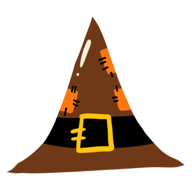 Cadılar Bayramı veya Tatil için Cadı Şapkası konsepti