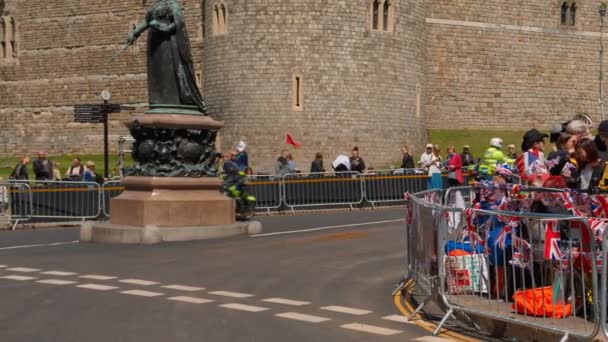 Príncipe Harry e Meghan Markle Casamento Real no Castelo de Windsor, Berkshire, Inglaterra, Reino Unido — Vídeo de Stock