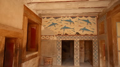 Minos Palace Knossos, Heraklion, Girit, Yunanistan