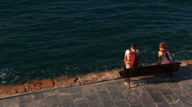 Chania Promenade, Crete, Yunanistan