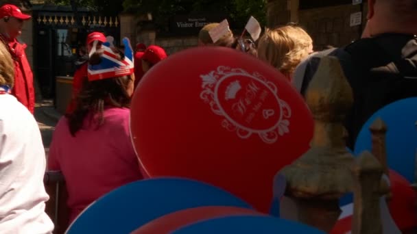 Windsor Castle, Berkshire, Inglaterra, Reino Unido — Vídeo de Stock