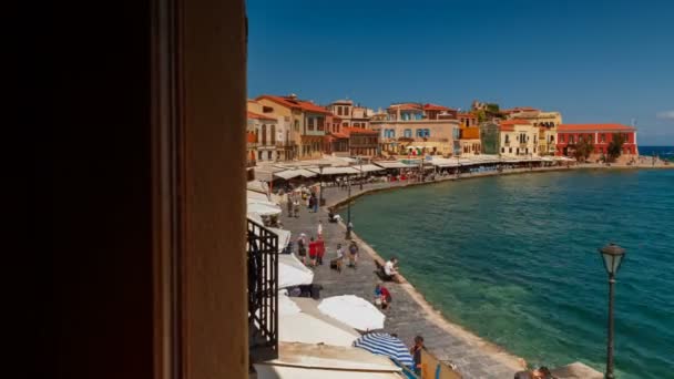 Chania Timelapse, Kréta, Řecko — Stock video