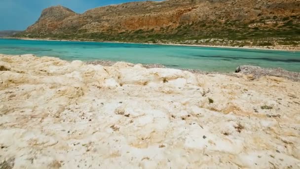 Balos beach, Kreta, Grekland — Stockvideo