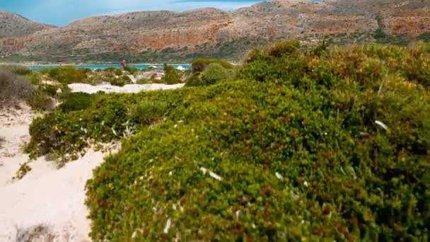 Balos beach, crete, Yunanistan — Stok video