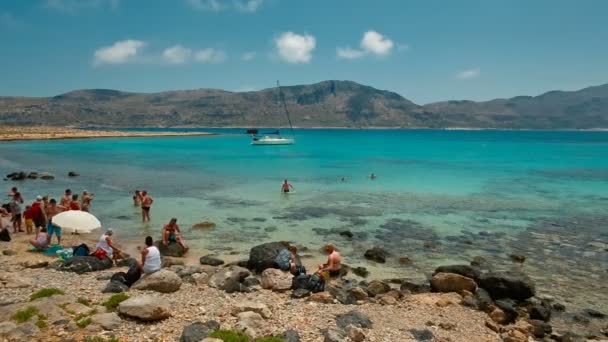 Isla Gramvousa en Creta, Grecia — Vídeo de stock