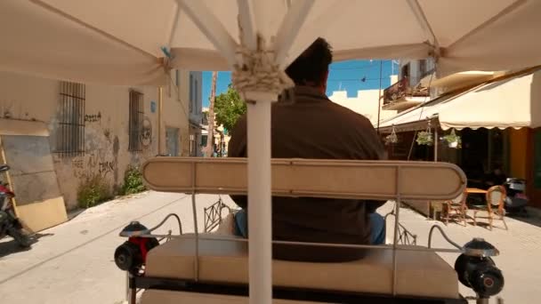 Street Chania, Kréta, Řecko — Stock video