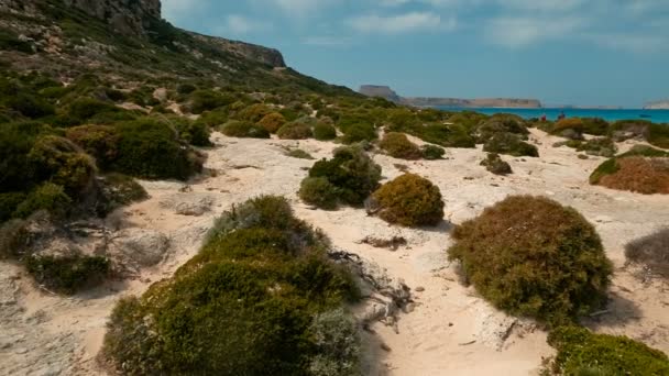 Balos beach, Kreta, Grekland — Stockvideo