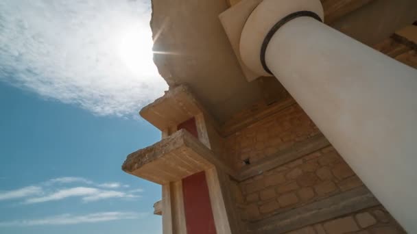 Minoischer Palast aus Knossos, Heraklion, Beton, Griechenland — Stockvideo