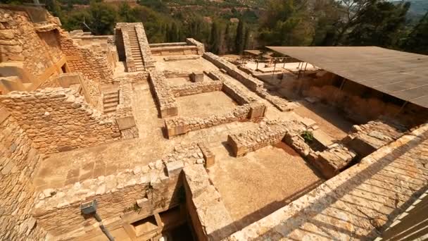 Pałac w Knossos, Heraklion, Kreta, Grecja — Wideo stockowe