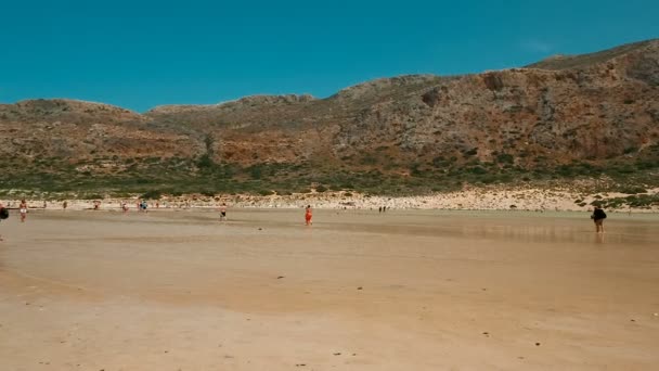 Balos beach, Kreta, Grekland — Stockvideo