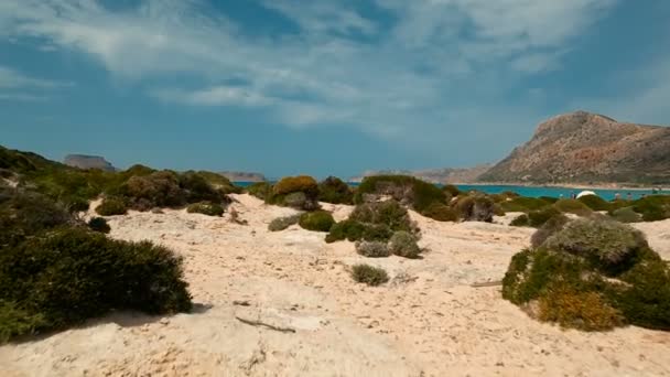 Balos playa, creta, griega — Vídeo de stock