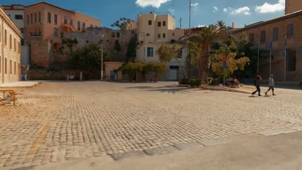 Casco antiguo de Chania, Creta, Grecia — Vídeo de stock