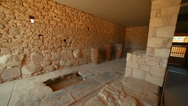 Minoïsch Paleis van Knossos, Heraklion, Kreta, Griekenland — Stockvideo
