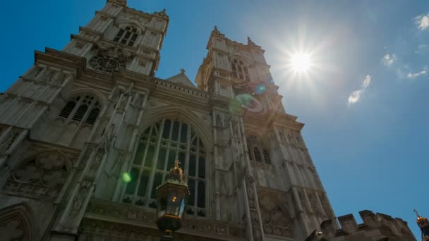 Westminster Abbey, Λονδίνο, Αγγλία, Ηνωμένο Βασίλειο — Αρχείο Βίντεο