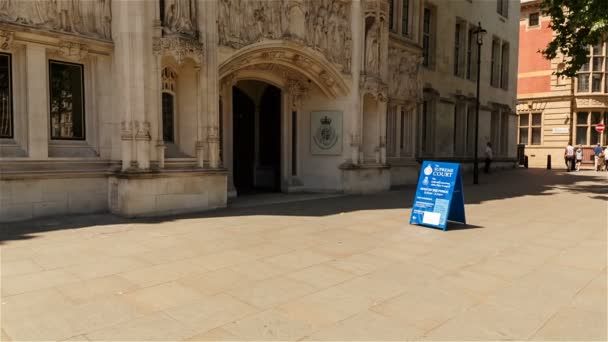 La Corte Suprema, Londres, Inglaterra, Reino Unido — Vídeo de stock