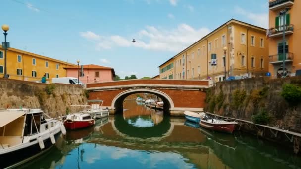 Livorno, Toscane, Italië — Stockvideo