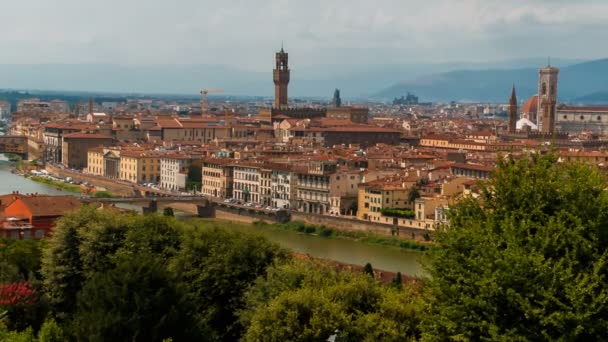 Florencie, Toskánsko, Itálie — Stock video