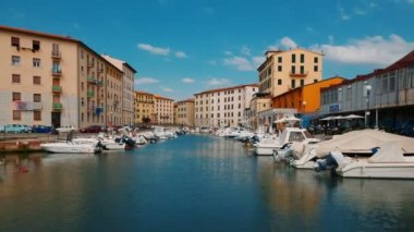 Eski kasaba Livorno, Toskana, İtalya