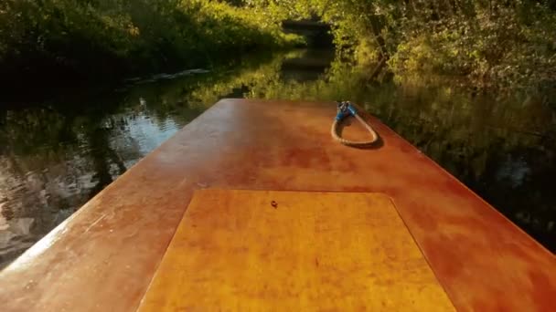 Катание на лодке в Кантербери, Англия, Великобритания — стоковое видео