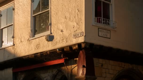 High Street en Canterbury, Inglaterra, Reino Unido — Vídeos de Stock