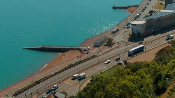 Puerto de Dover, Kent, Inglaterra, Reino Unido — Vídeo de stock