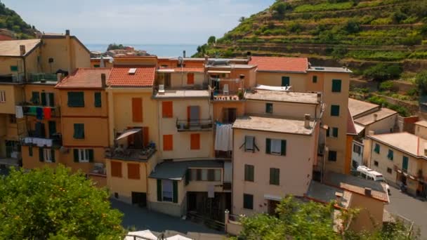 Manarola, cinque terre, Ligurien, Italien — Stockvideo