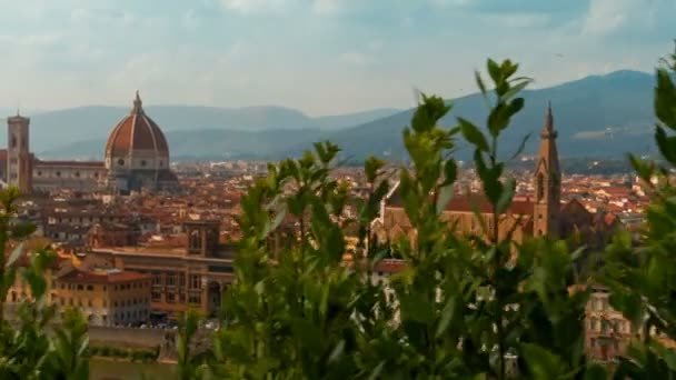 Oude stad van Florence, Toscane, Italië — Stockvideo