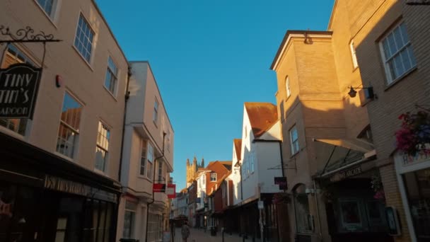 Canterbury Old Town, Kent, Inglaterra, Reino Unido — Vídeo de Stock