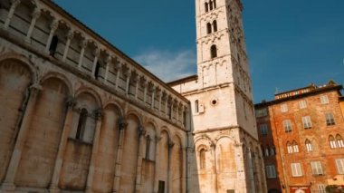 Piazza San Michele, Lucca, Toskana, İtalya