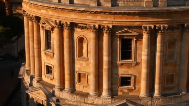 Oxford Circa 2018 Teleobiettivo Aereo Della Radcliffe Camera Oxford Inghilterra — Video Stock