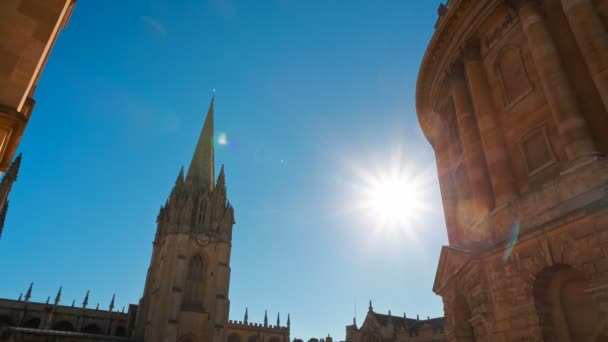 Radcliffe kamera, Oxford Üniversitesi, İngiltere, İngiltere — Stok video