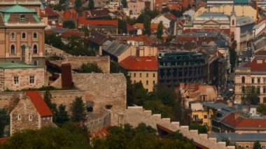 Buda Kalesi, Budapeşte, Macaristan için yakın çekim shot. 1265 inşa edilmiş, Macar krallarının Sarayı kompleks olarak kullanılmıştır