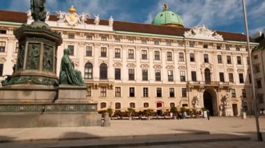 Viyana, 2018 - yaklaşık Panning atış Hofburg Sarayı Viyana, Avusturya, eski oturma Habsburg Hanedanı İmparatorluk Chancellery kanadında
